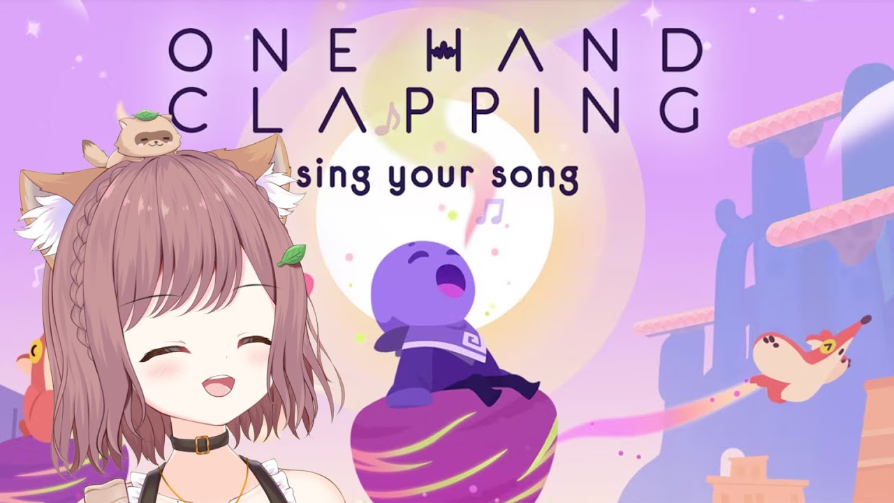 nekoneko5995's tweet card. 【One Hand Clapping】今日も奏でるぽんたボイス！#3 #ゲーム実況 #onehandclapping