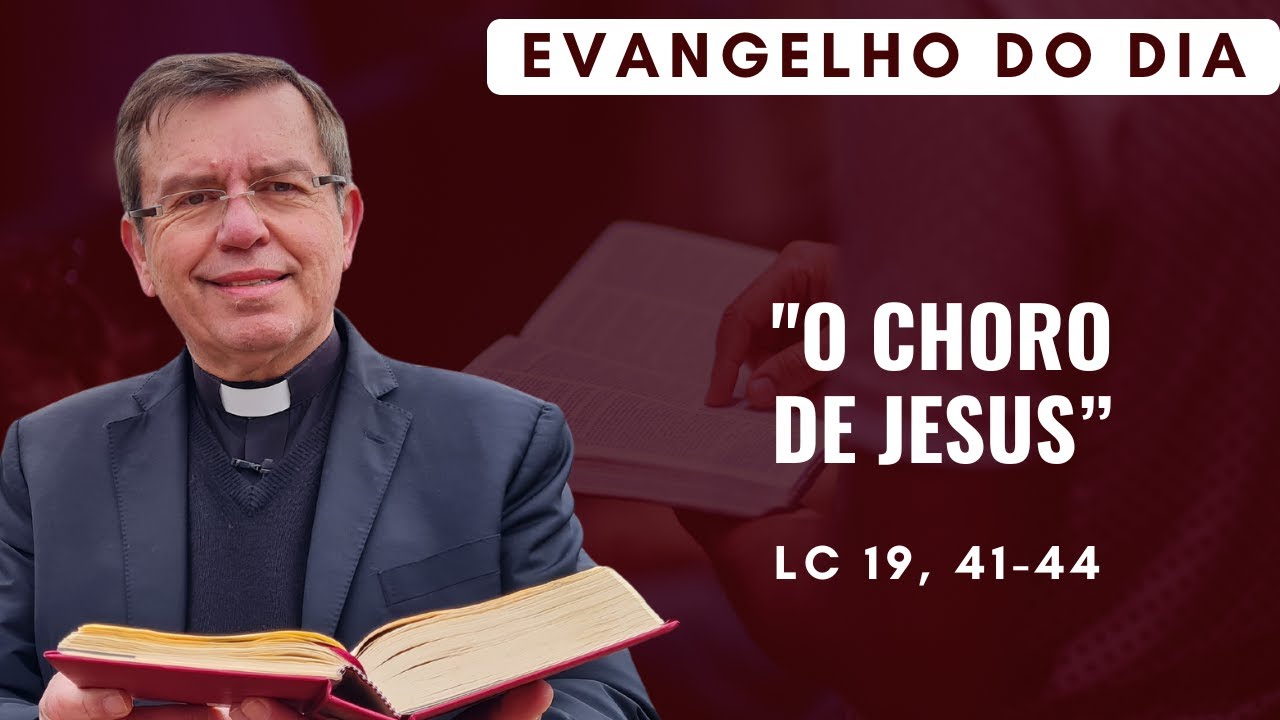 PadreAlberto_'s tweet card. EVANGELHO DO DIA 20/11 (5ª feira): O CHORO DE JESUS Lc 19, 41-44