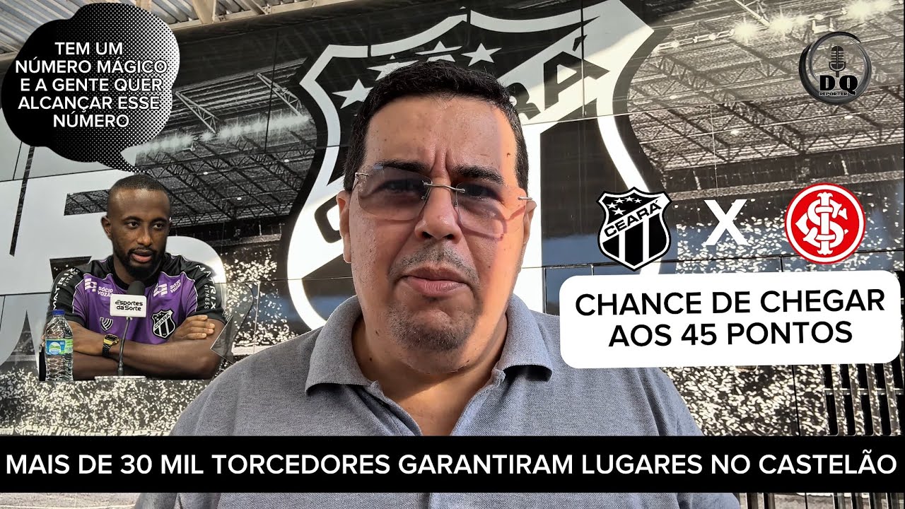 ReporterDanilo's tweet card. COMEÇOU: CONTAGEM REGRESSIVA PARA CEARÁ X INTERNACIONAL - O ALVO É A...