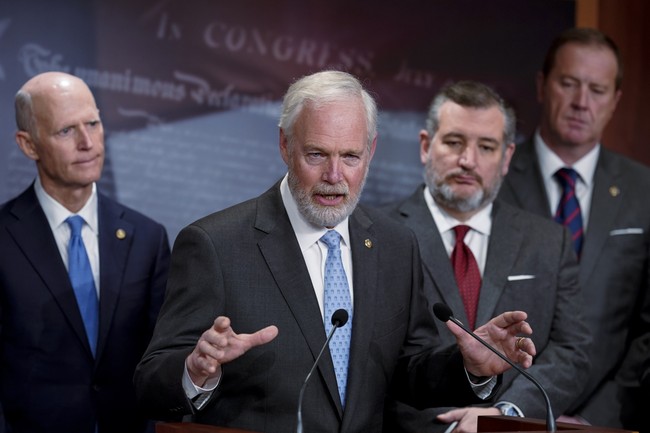 InquiringFinds's tweet card. Senators expose Biden's extensive spying efforts against political opponents, likening it to Watergate.