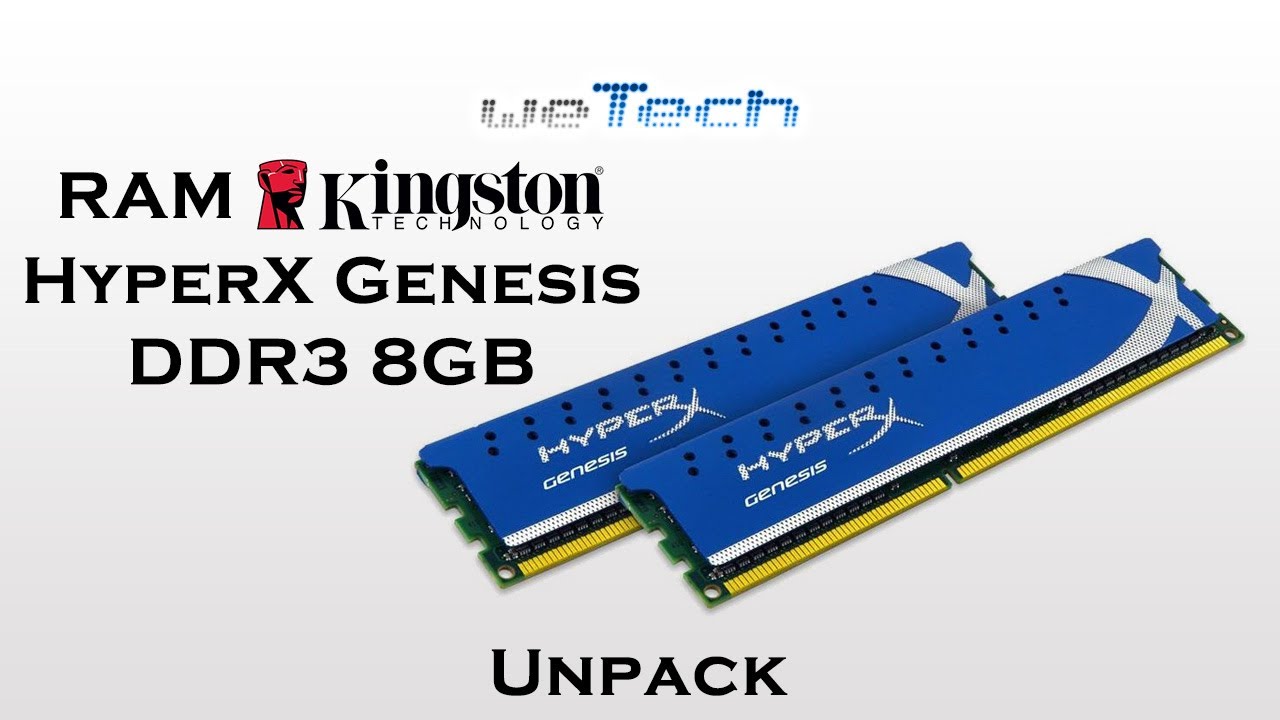 weTechEU's tweet card. RAM Kingston HyperX Genesis DDR3 8GB - Unpack
