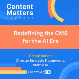 ingeniux's tweet card. Redefining the CMS for the AI Era with Deane Barker & David Hillis