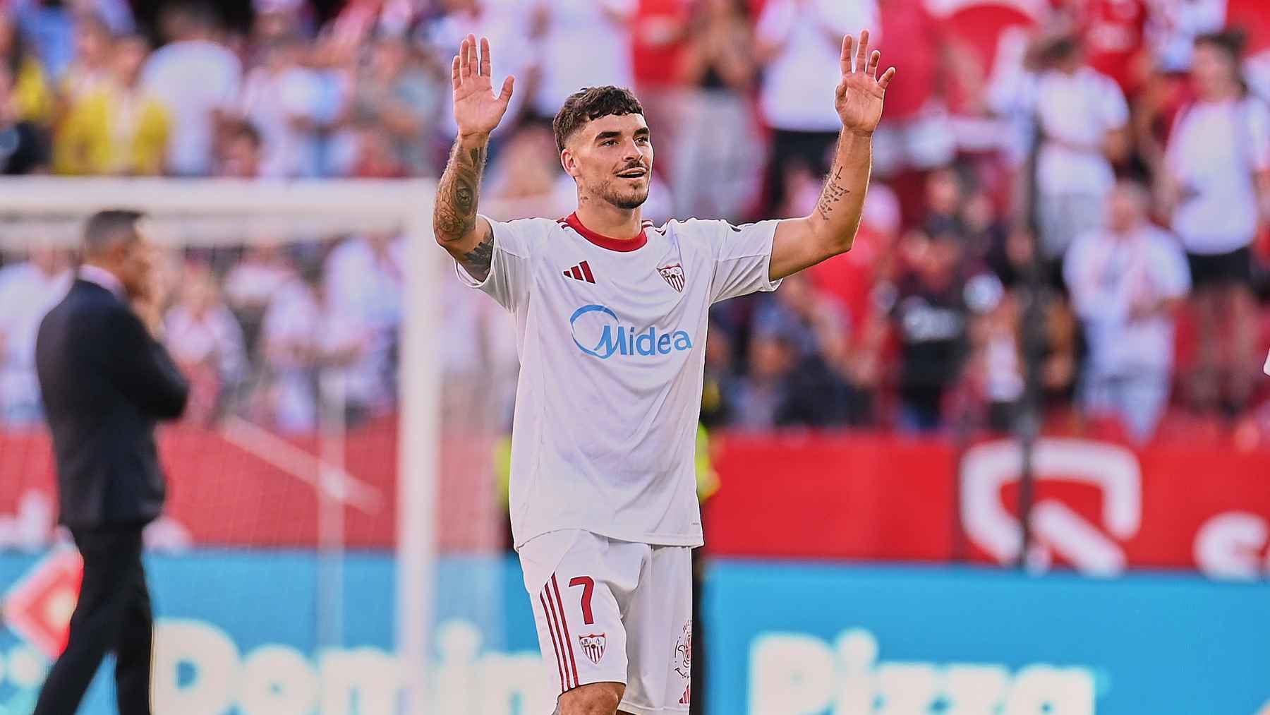 noticiasmira's tweet card. El delantero del Sevilla FC, Isaac Romero, ha comparecido ante los medios en la rueda de prensa intersemanal previa al Espanyol