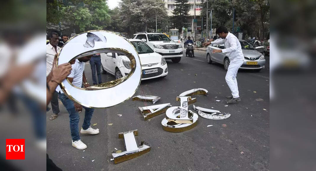 _navnitkumar's tweet card. Bengaluru: Commercial and industrial establishments across Karnataka will now have to upload geotagged photographs of their signboards to renew trade .