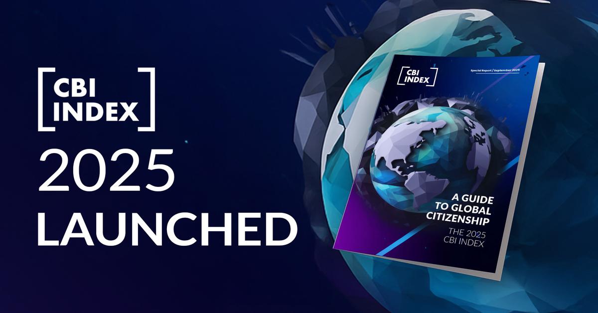 CBIIndex's tweet card. The 2025 CBI Index has launched, revealing Caribbean dominance, with St. Kitts and Nevis, Dominica, and Grenada securing the top three spots in global rankings.