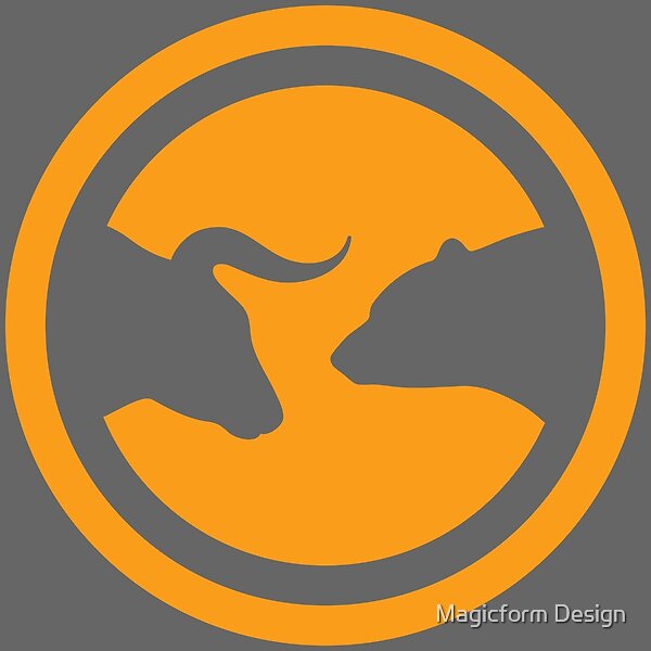 magicform's tweet card. The strategic use of negative space in crafting the bull and bear heads introduces a distinctive and contemporary element to the conventional market trend symbol. By employing negative space, a...