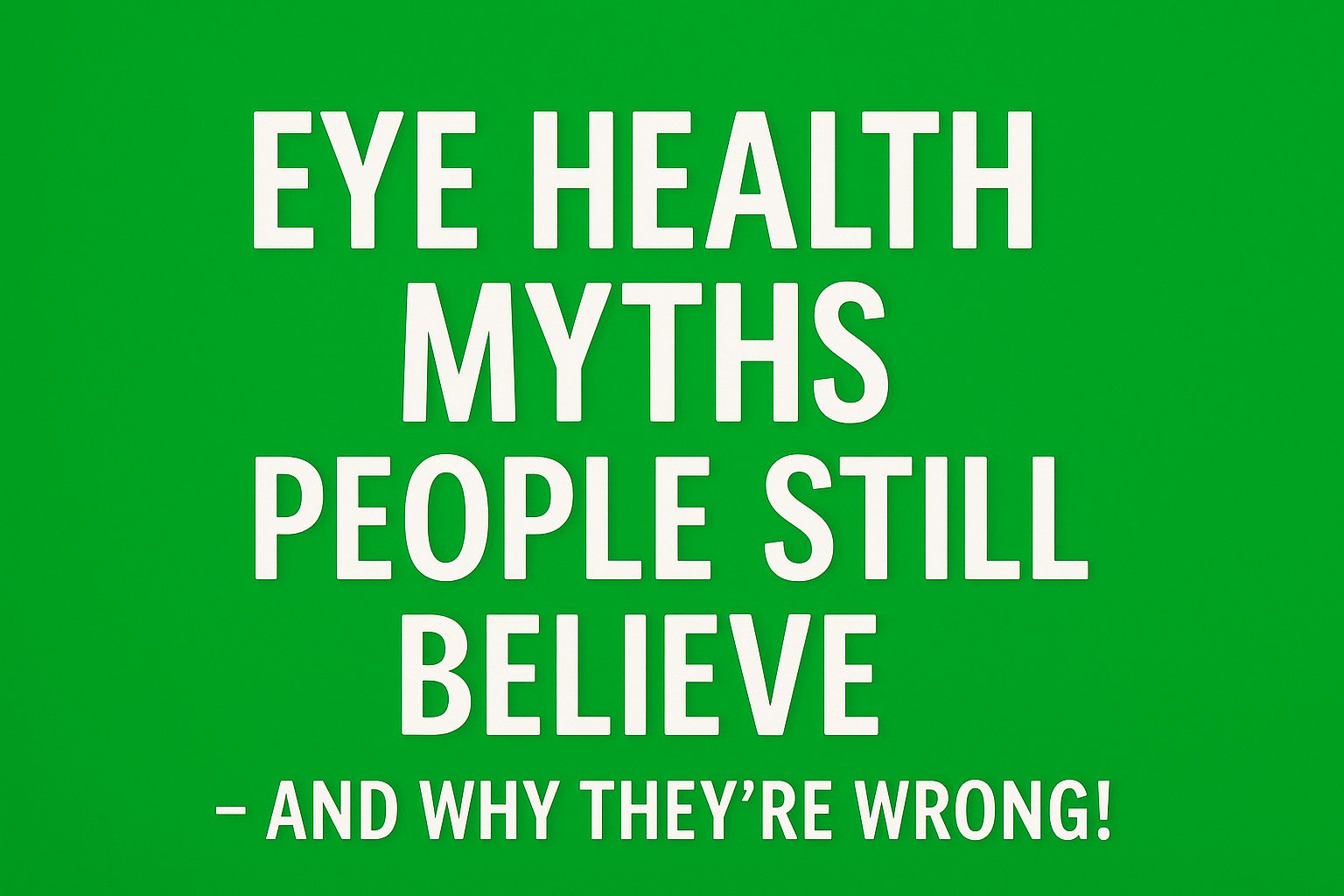 IntelFormula's tweet card. Think you know the truth about eye health? Discover the most common myths people still believe, why they’re wrong, and what science says.