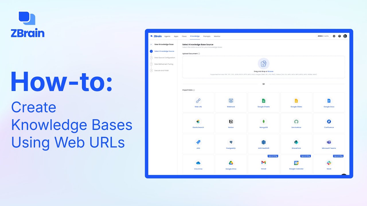 ZBrainAI's tweet card. ZBrain Tutorial: How to Create a Knowledge Base from Web URLs