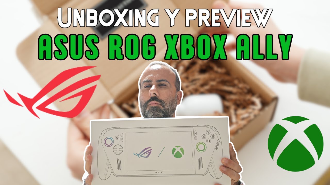 geek_gran's tweet card. 🚀 ASUS ROG Xbox Ally: unpacking y preview del modelo básico que se...