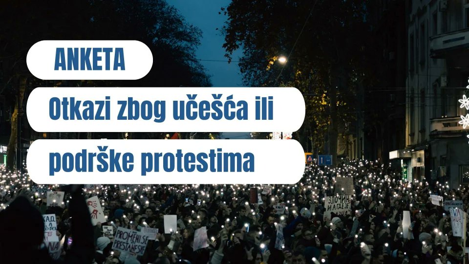 BIRNSrbija's tweet card. U poslednjih nekoliko meseci, širom Srbije ljudi koji su podržali ili učestvovali u protestima tražeći odgovornost za smrt 16 osoba poginuli u padu nadstrešnice u Novom Sadu, dobili su otkaz,...