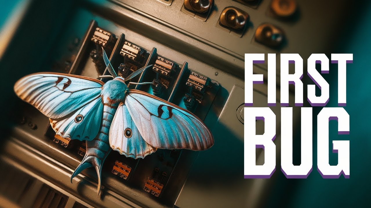 HIMANSHU_gogoi's tweet card. The First Computer Bug- a real Insect!