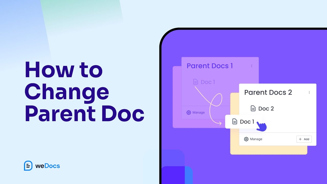 weDevs's tweet card. How to Change a Parent Doc in weDocs
