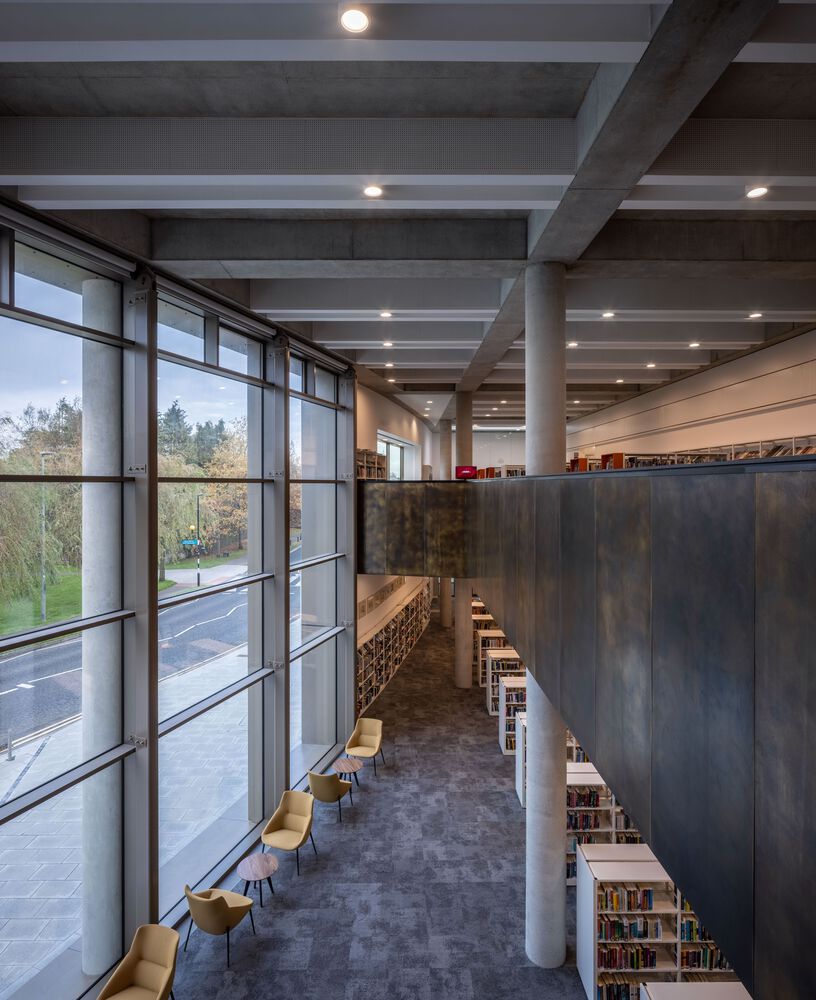 hollymccarthyMN's tweet card. Chapter one: great design. This library is bound to impress. #SmartSpaces #CreativeArchitecture