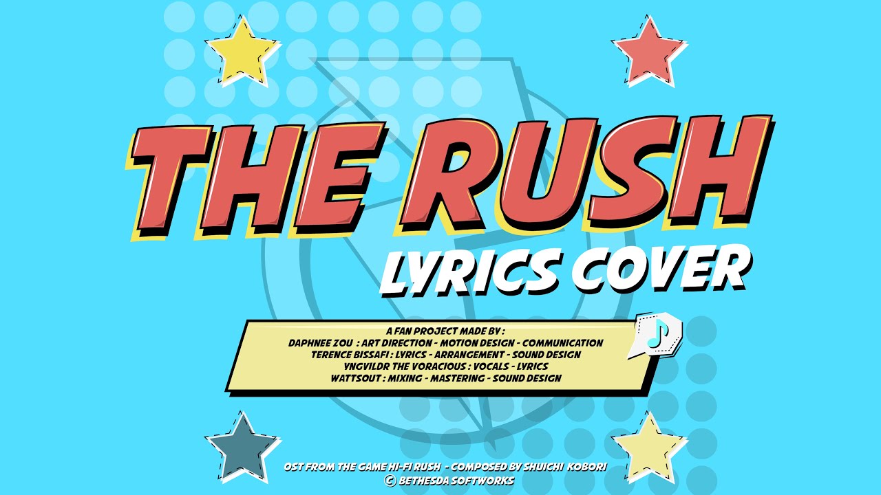 gwt_mameko's tweet card. The Rush Lyrics Cover (lyrics video) - A Hi-Fi Rush Fan Project