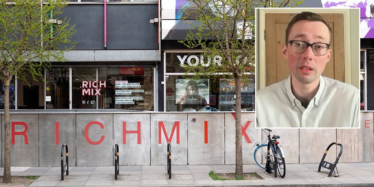 GBNEWS's tweet card. Rich Mix claimed that the 'content and speakers featured do not align with our values and mission'