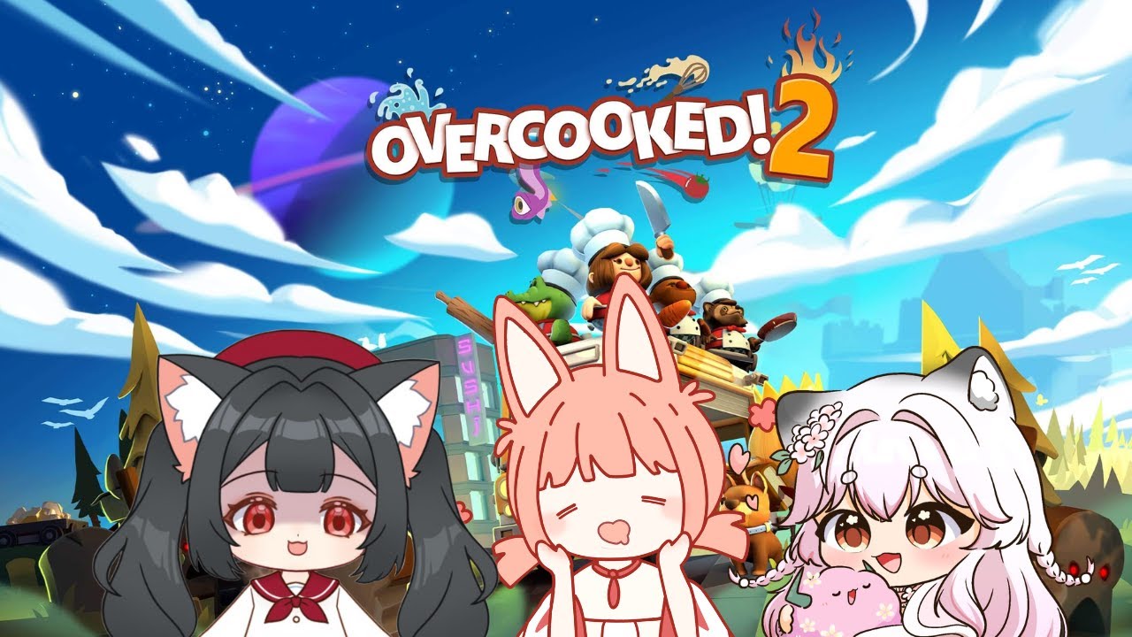 Me0w_RaBbiT_'s tweet card. 【#overcooked2 】乖乖乖乖乖 乖乖棒棒棒~ 健康快樂乖乖 天天都要乖乖~ 你也乖乖 我也乖乖~ ft. 姬旦花&、檀裳...