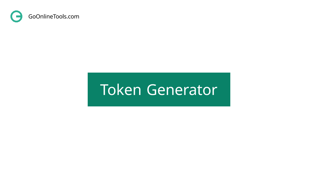 GoOnlineTools's tweet card. Generate secure tokens, API keys, passwords, and various types of random strings for your applications with our easy-to-use online Token Generator tool.