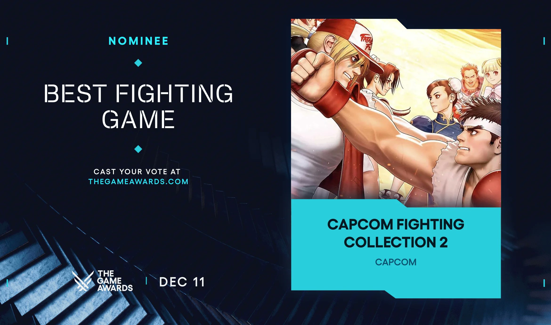 LibraryGamerES's tweet card. I just cast my VOTE for CAPCOM FIGHTING COLLECTION 2! Who will you vote for? #TheGameAwards @TheGameAwards