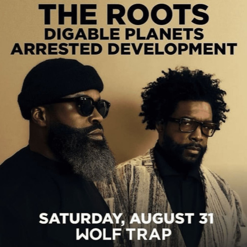 FunkItBlog's tweet card. Digable Planets with The Roots 8/31/24 Vienna, VA @ Wolf Trap