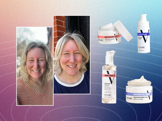 thisisflowspace's tweet card. Versalie's skincare line was designed for menopausal skin like mine. I tested the products for 3 weeks and saw visible results — here's what worked.