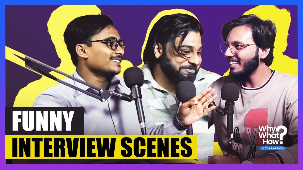 BLogicStudios's tweet card. Funny Interview Scenes | Why What How Podcast