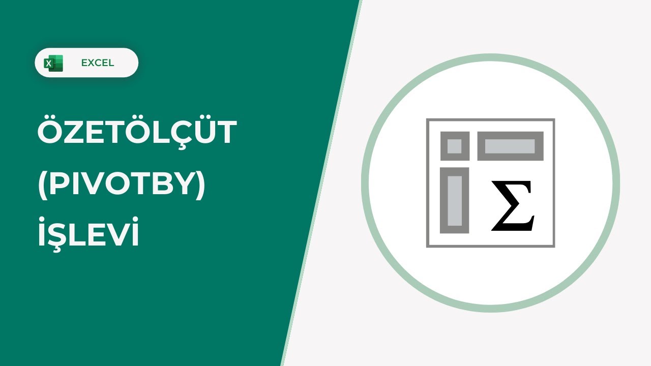 Excel_751's tweet card. EXCEL ÖZETÖLÇÜT (PIVOTBY) Formülü Nasıl Kullanılır? - DETAYLI ANLATIM...