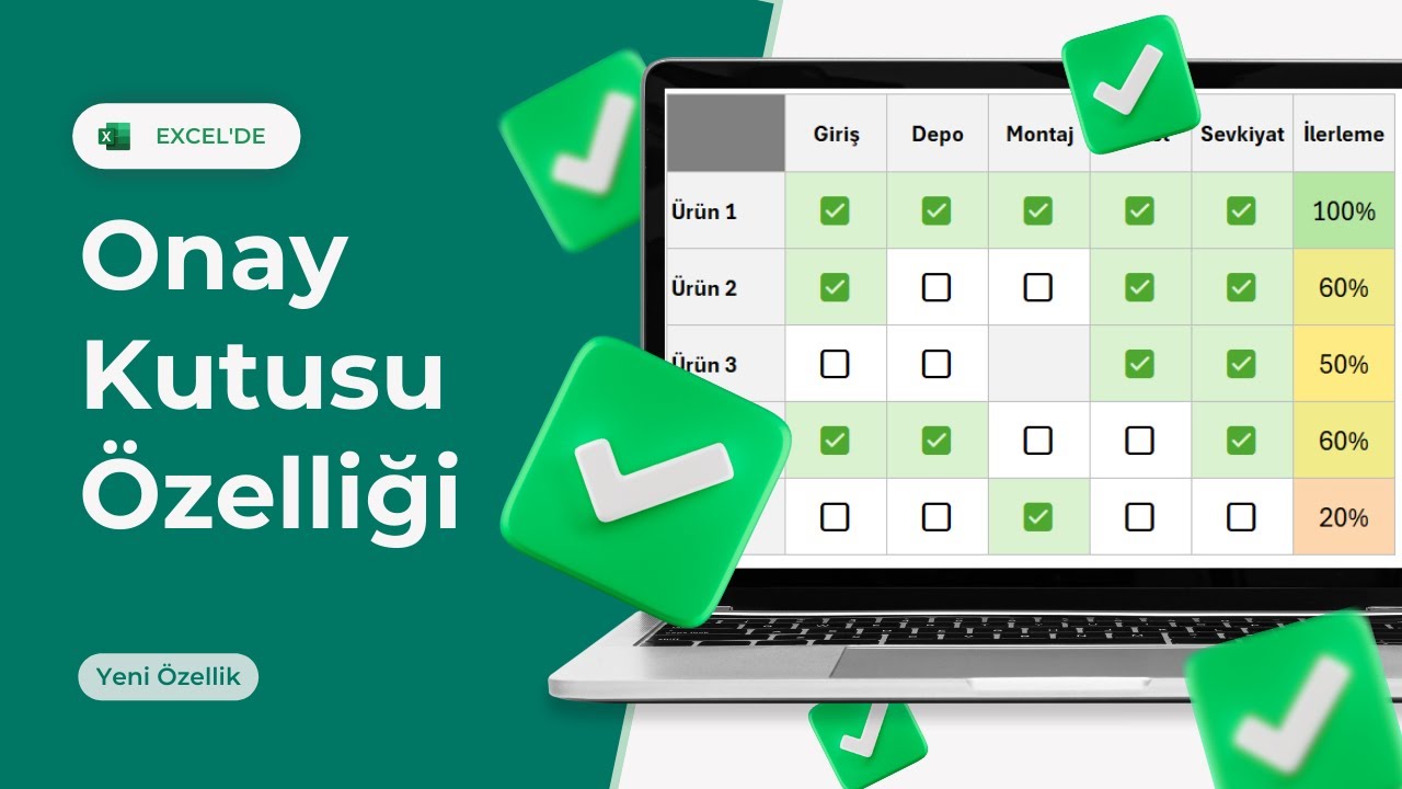 Excel_751's tweet card. Excel'de *YENİ* Kontrol Kutusu (CheckBox) Özelliği Nasıl Kullanılır?...