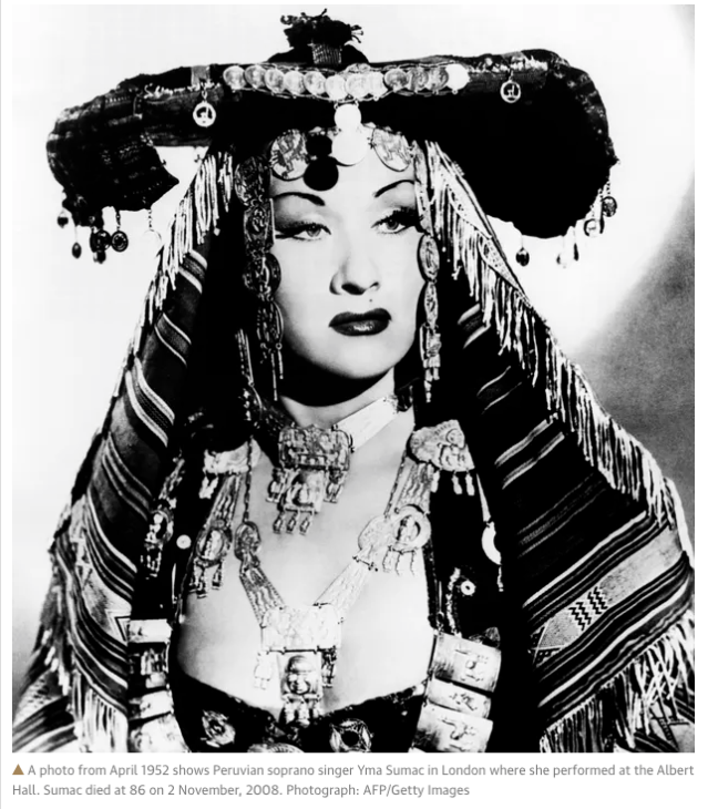 parislima's tweet card. #Peruvian_singer #Yma_Sumac in the 1950’s. She #boasted an #extraordinary #fiv_octave_range and claimed to be #descended from the #last_Inca emperor. #Peruvian_vocalist’s album will be first in a s…