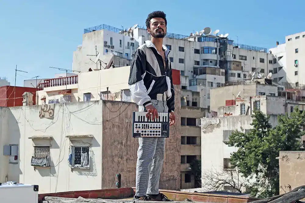 FORCEDEXPOSURE's tweet card. Swiss-Moroccan producer Sami Galbi crafts a warm, inviting blend of chaabi, North African folk music, trap, and global club sounds, creating a DIY street party