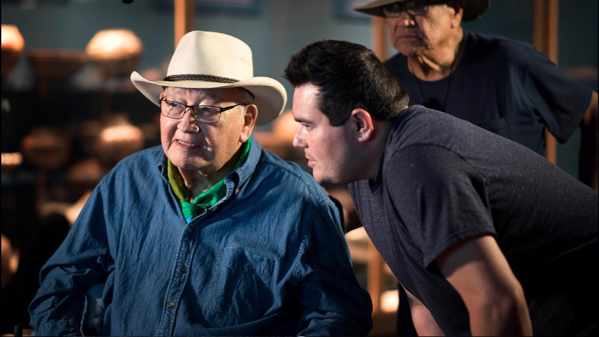 TheWNETGroup's tweet card. American Masters examines the enigmatic life and mind of National Medal of Arts-winner Navarro Scott Momaday.