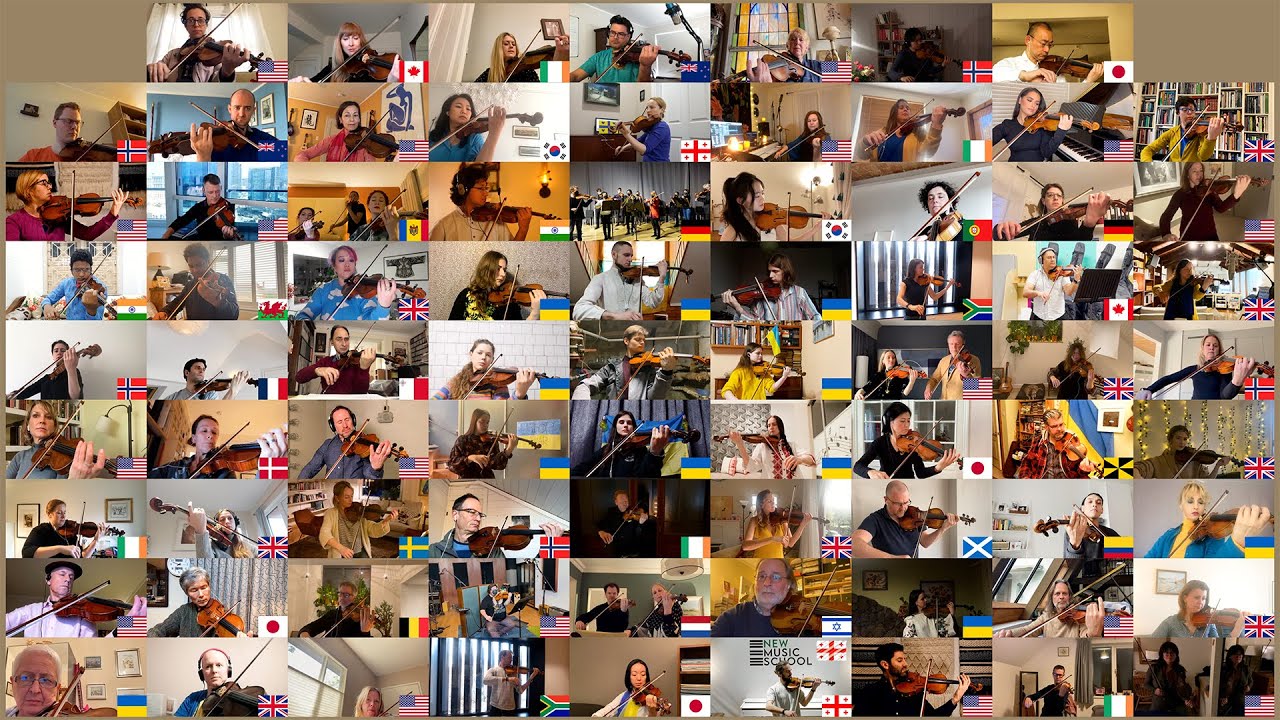 KerenzaPeacock's tweet card. Violinists Across the World Play for Ukraine