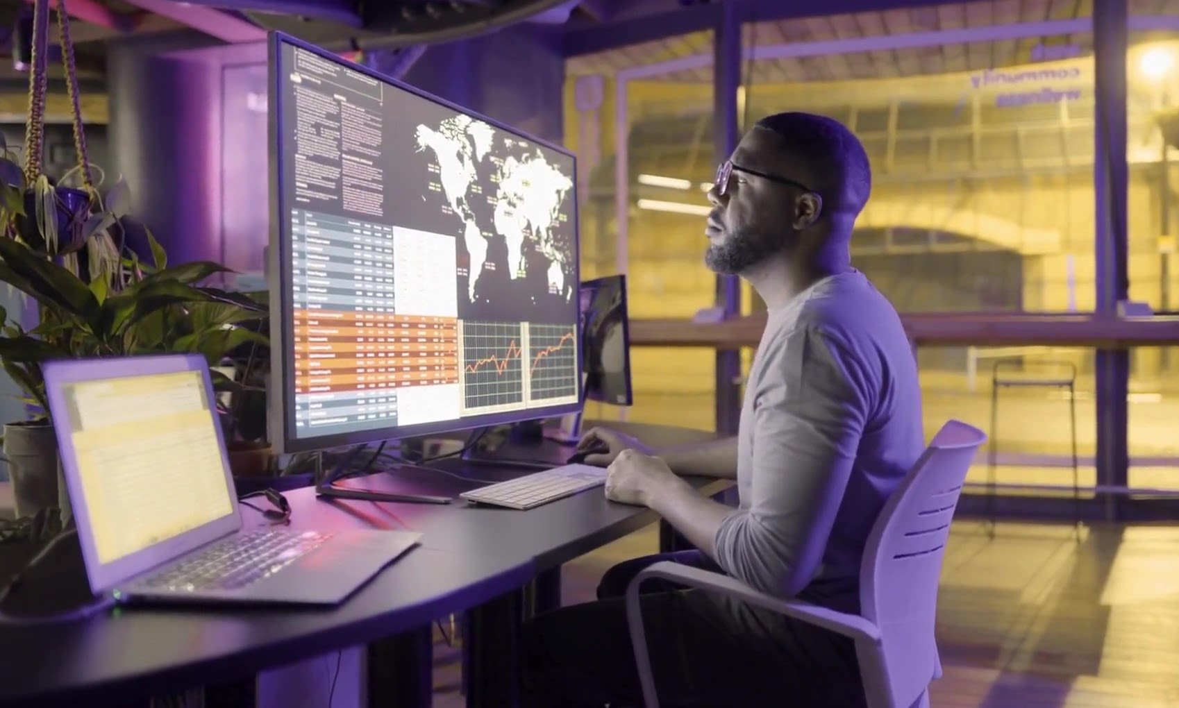 RELXHQ's tweet card. Four examples of how RELX solutions support customers