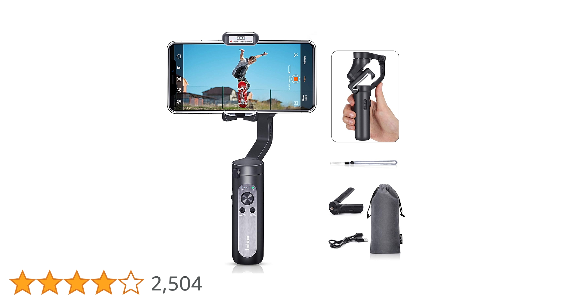 Okayspot_India's tweet card. The ultra-light weighted smartphone gimbal stabilizer that folds to fit in your pocket, with only four simple keys made for everyone and all-functional APP to unlock possibility.