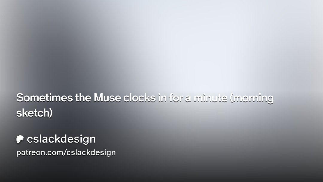 CSlackDesign's tweet card. Get more from cslackdesign on Patreon