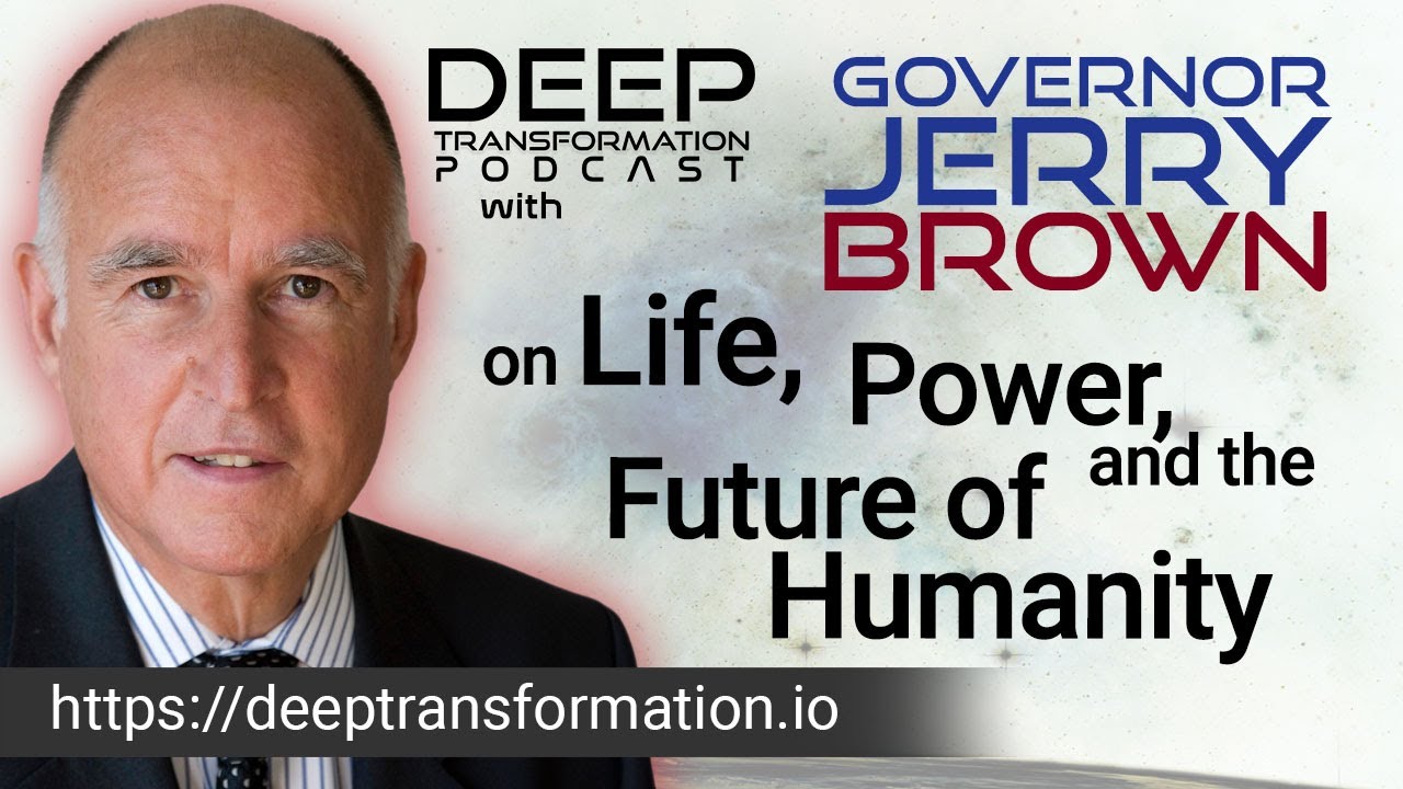 deeptransform's tweet card. Governor Jerry Brown on Life, Power, and the Future of Humanity
