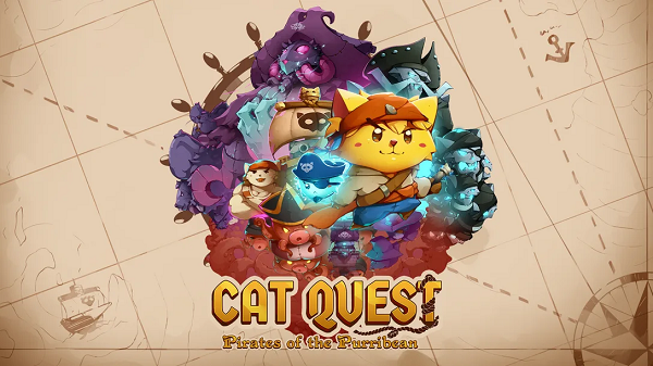 GamesCoverBlog's tweet card. Does Cat Quest 3: Pirates of the Purribean support Couch & Online Co-op | PVP Multiplayer | Cross Platform Play? How many players are Supported?