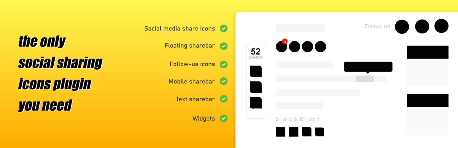aakashweb's tweet card. Simple & easy plugin to add social media sharing icons, buttons like Facebook, Twitter, WhatsApp, Instagram & more