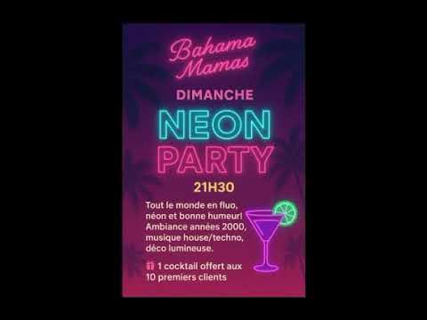 Djordanna_reis's tweet card. “Neon Party Bahama Mamas” #fypシ #remix #edms #gtarp #musique #rolep...