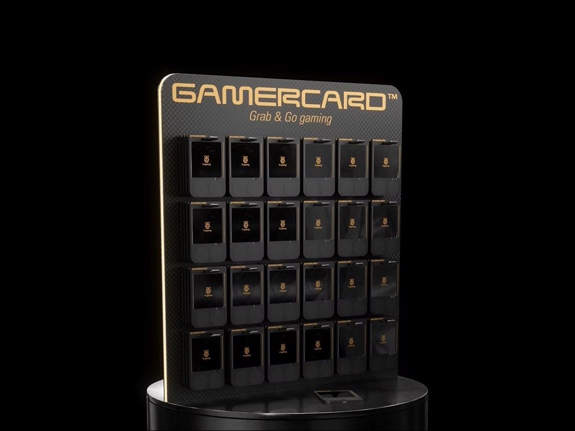 SinclairMobile's tweet card. The GamerCard Grab & Go super sleek console, meant to be the size of a gift card, finally shows off gameplay in some videos.
