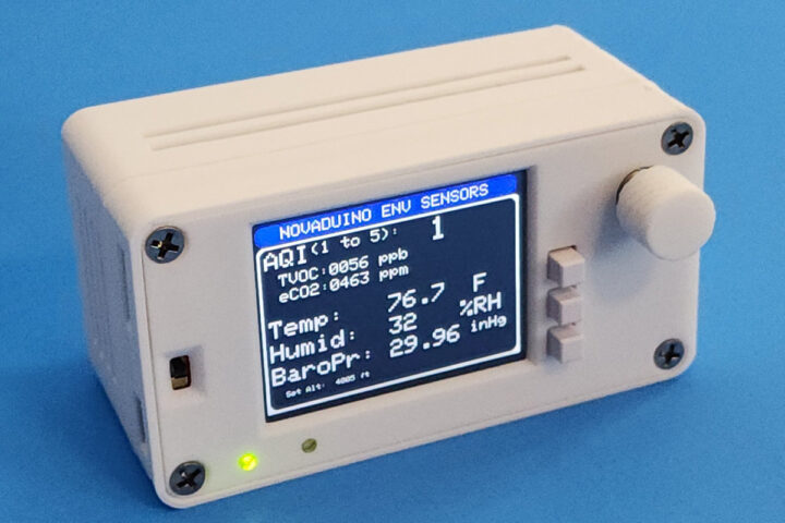 IPv6dotnet's tweet card. Designed by Nova Radio Labs in the US, the Novaduino Environmental Sensor Kit is an Arduino-programmable air quality and weather monitoring solution built around the company’s own Novaduino Display...