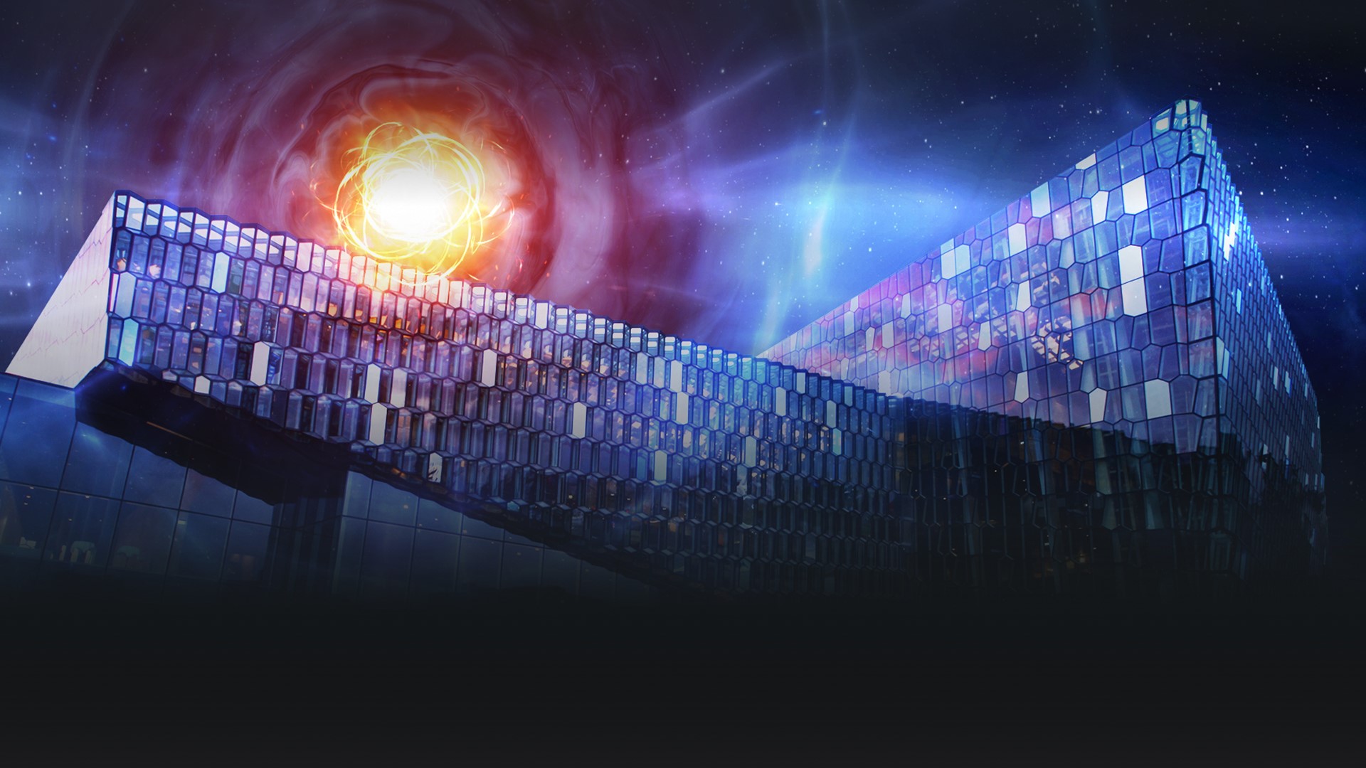 EveOnline's tweet card. Harpa Concert Hall - Reykjavik, 14-16 may