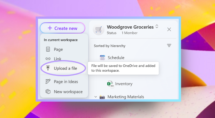 Msft365Insider's tweet card. Upload Word, PowerPoint, Excel, and PDF files to your Loop workspaces to streamline your workflow and improve collaboration.