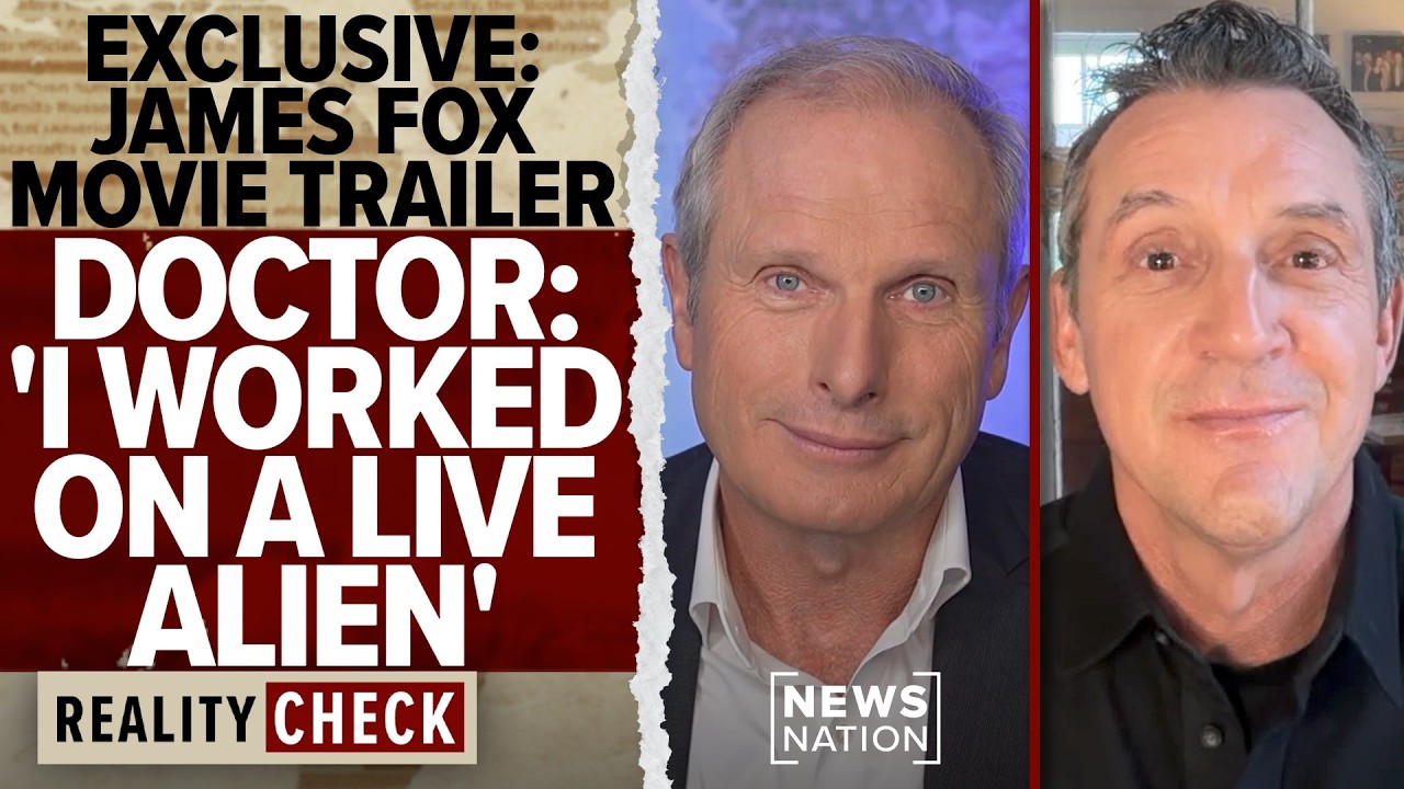 NewsNation's tweet card. World-changing confession: Doctor describes studying live alien |...