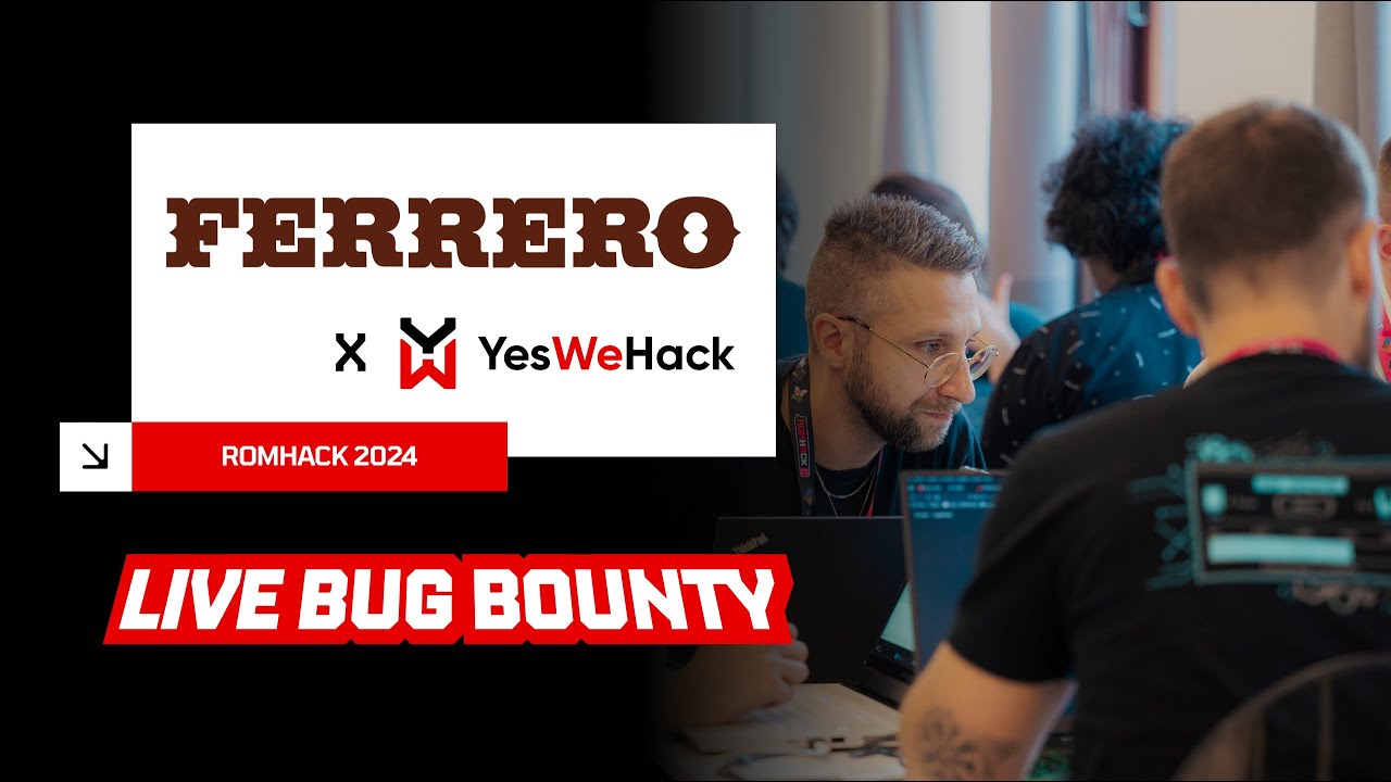 yeswehack's tweet card. Ferrero x YesWeHack: Italy's First-Ever Live Hacking Event at RomHack...