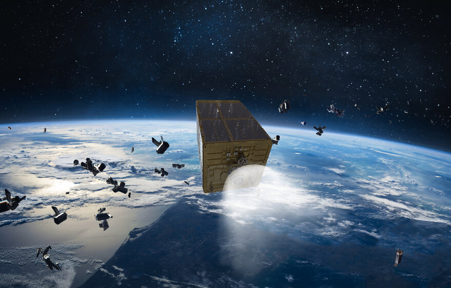 NewSpaceEconomy's tweet card. Benchmark unveils small satellite collision-avoidance kit