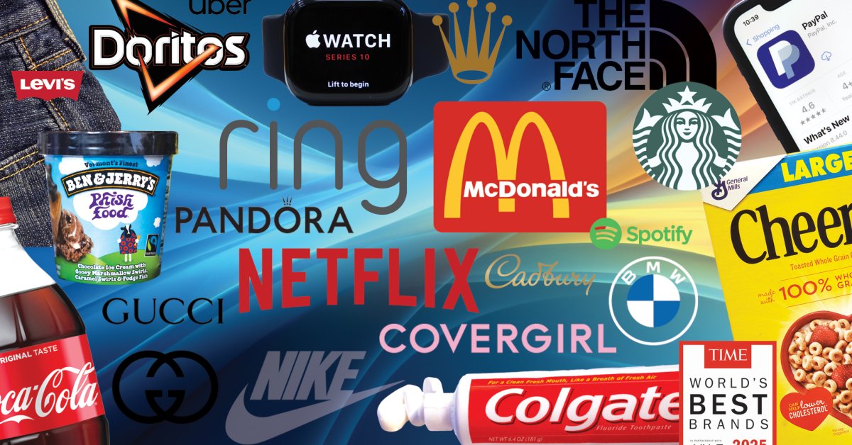 Logitech's tweet card. TIME and Statista have surveyed over 90,000 consumers globally to determine the most-liked brands.