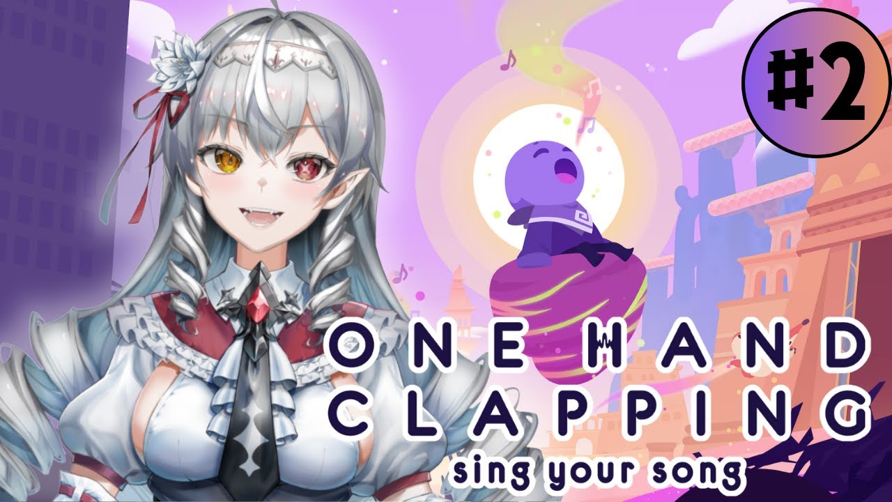 Vanilla_Hakka's tweet card. 【One Hand Clapping】歌で世界をすくってみせる🦇!!【白花ヴァニラ/#新人Vtuber】