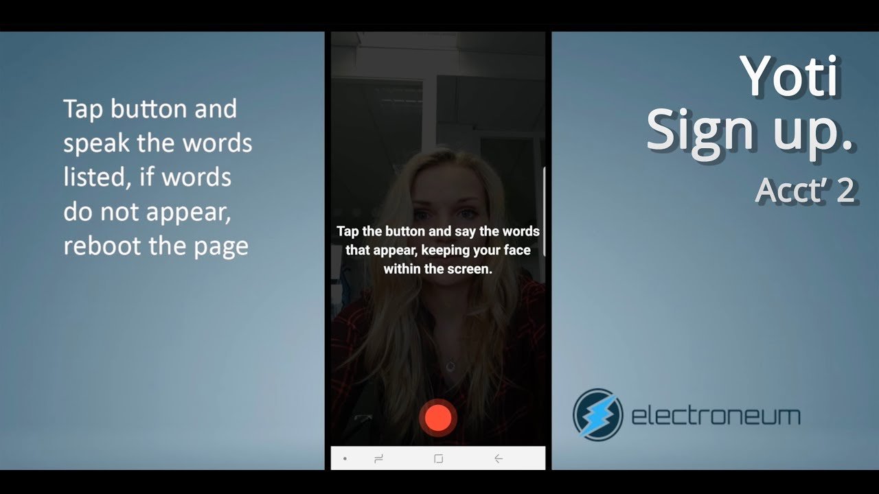 electroneum's tweet card. Yoti Sign up process (How-To tutorial) Account level 2