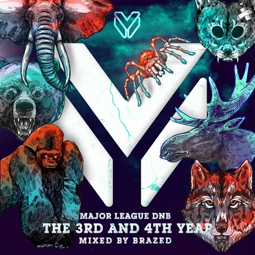 patchnotesmusic's tweet card. Major League DnB - The 3rd and 4th year - Mixed by Brazed