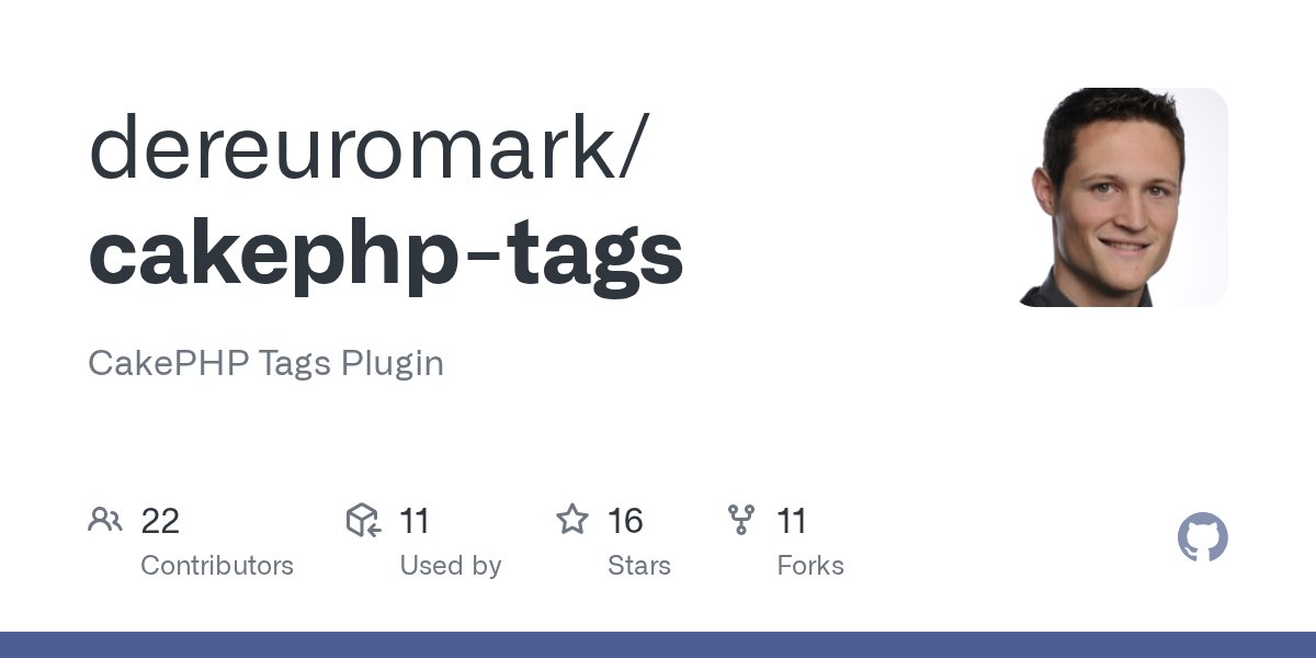 dereuromark's tweet card. CakePHP Tags Plugin. Contribute to dereuromark/cakephp-tags development by creating an account on GitHub.